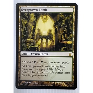 MTG Card Black Core - Legacy Set - Land - Swamp Forest - Overgrown Tomb 279/306 (Magic: The Gathering - Proxy Card)