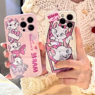 เคสโทรศัพท์มือถือ ลายแมวแมรี่ สําหรับ iPhone 12 13 11 Pro Max X Xs Max Xr HTG