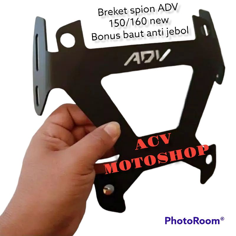 SERPO ADV 160 NEW BRACKET + ANTI-BREAK BOLT / R25 PLUG N PLAY ADV 160 NEW MIRROR BRACKET