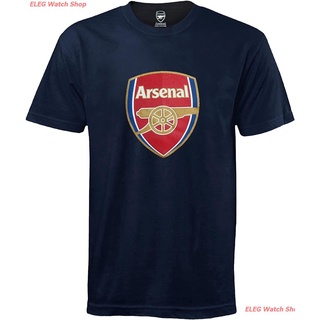 เสื้อยืดแขนสั้น Arsenal Football Club Official Soccer Gift Mens Crest T-Shirt Mens Womens T-shirts