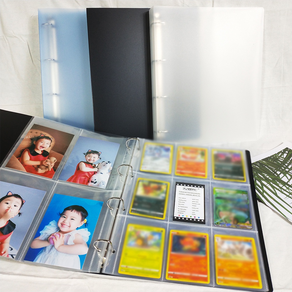 สมุดอัลบั้มรูปภาพ โปสการ์ด ปกอ่อน PP ขนาด A4 D Type 4 ห่วง ความจุเยอะ 6×4 10×15
