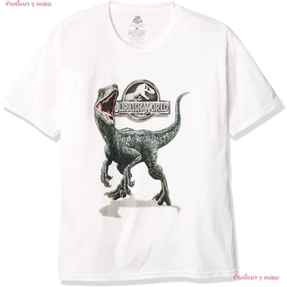 2022 Jurassic World 2 Blue Raptor T-Shirt เสื้อยืดพิมพ์ลาย แฟชั่น โลกจูราสสิ เสื้อยืดผู้ชายและผู้หญิง