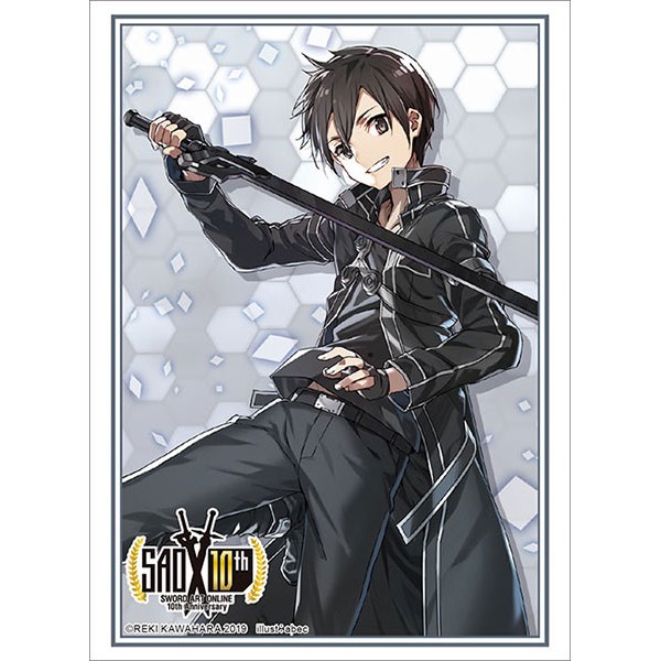 Bushiroad Sleeve Collection HG Dengeki Bunko Sword Art Online 10th Anniversary Key Visual Kirito (SAO) - ซองใส่การ์ด