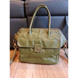 Tory Burch green Bag แท้ หนังทั้งใบ