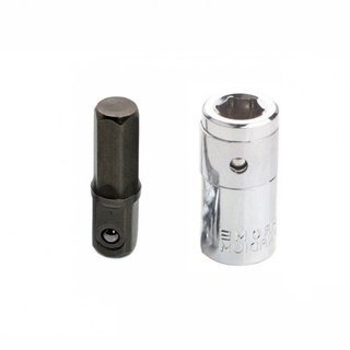 ~DOLLDOLL~1/4 Square  Drive To 1/4 Hex Shank Impact Socket+1/4 Drill Socket Adapter.