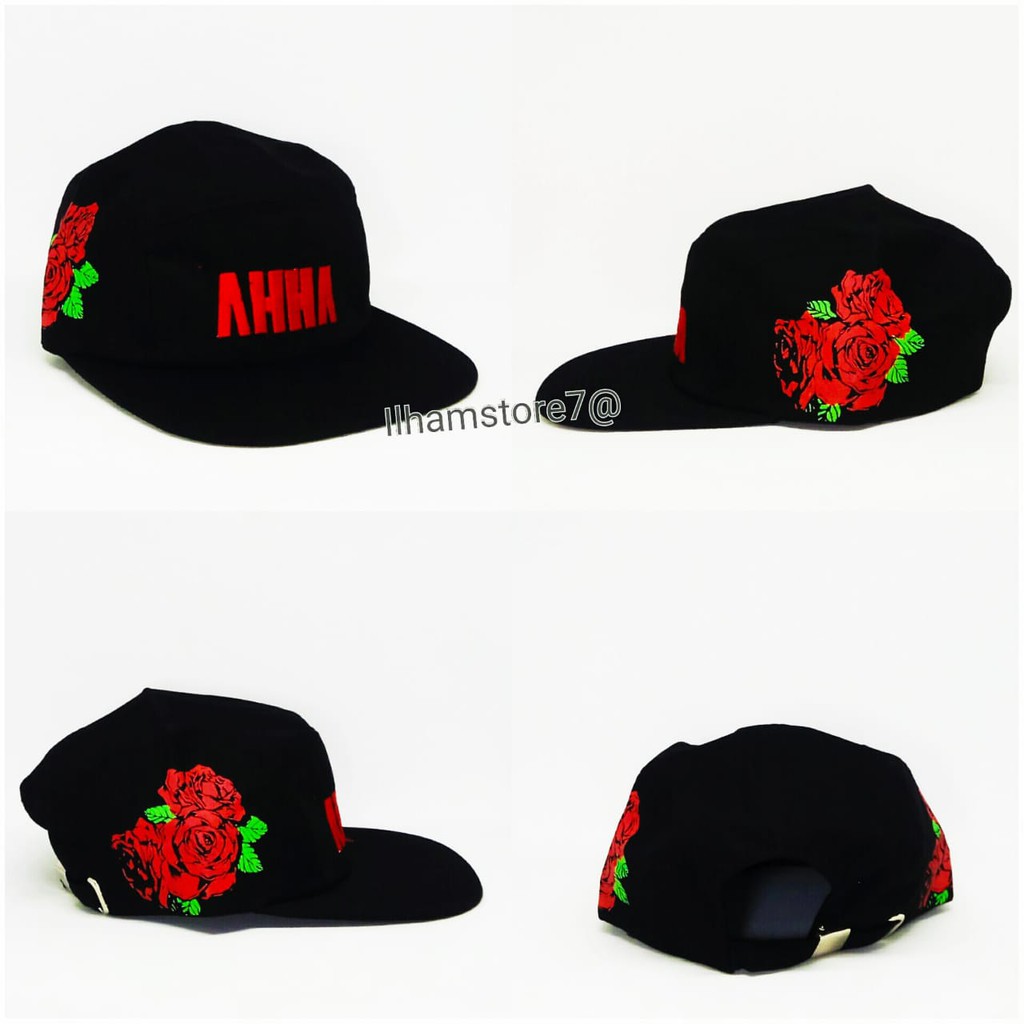 หมวกผู้ชาย DISTRO HAT/รุ่นใหม่ 5-PANEL HIP-HOP SNAPBACK HAT/5-หมวก PANEL
