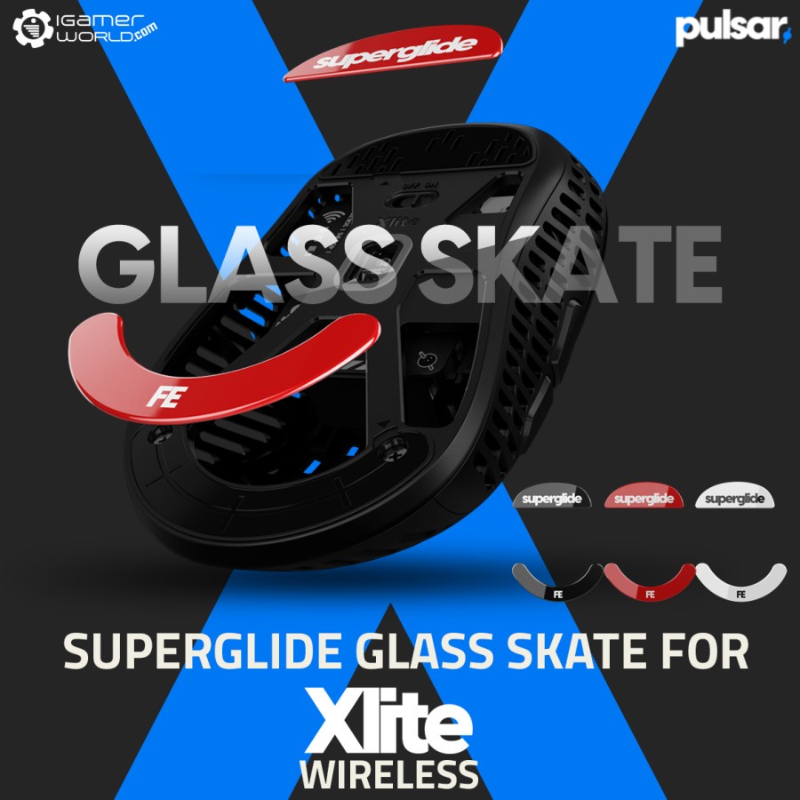รองเท้าสเก็ตแก้ว Pulsar Superglide สําหรับ Xlite Wireless Glide / Mousefeet