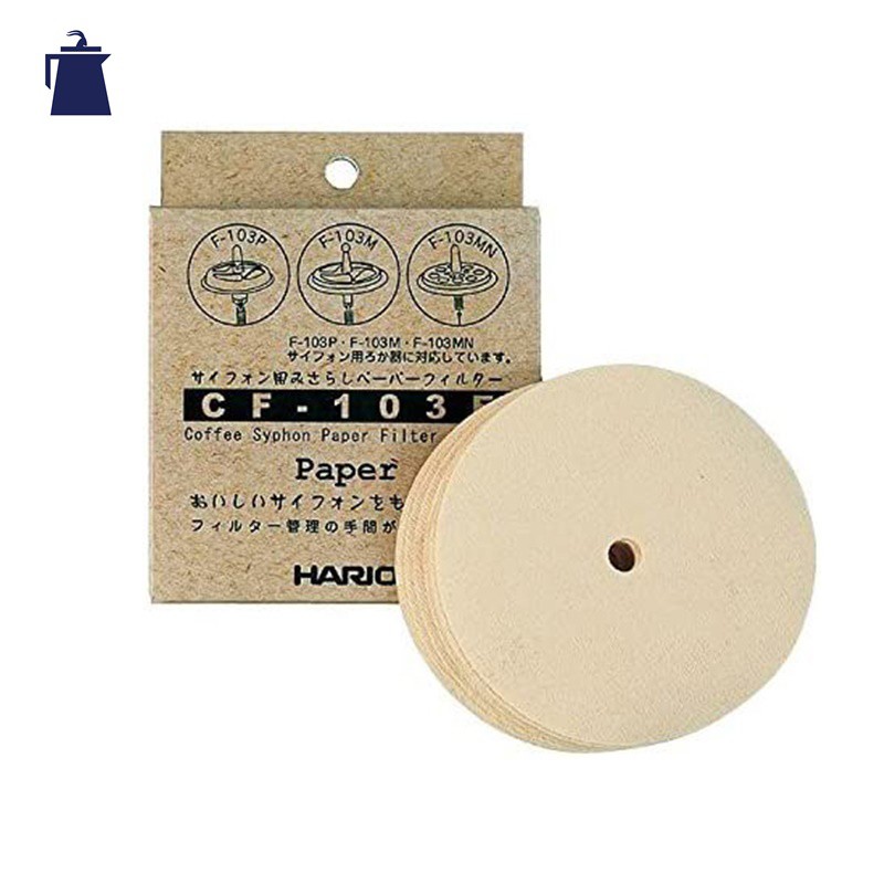 กระดาษกรองไซฟ่อน Hario / กระดาษกรอง syphon Hario / HARIO(106) Syphon Paper Filters/FIB-30-R (1กล่องx100ชิ้น)