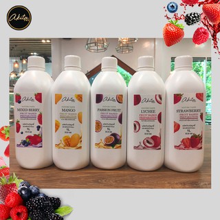 🍊🍓🍏 Akita Nature taste Sauce  น้ำผลไม้ สมูทตี้ แต่งหน้าขนม เ…