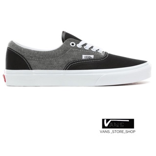 VANS ERA CHAMBRAY BLACK TRUE WHITE SNEAKERS สินค้ามีประกันแท้