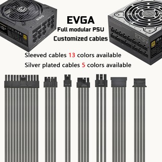 สายเคเบิ้ลชุบเงิน evga PSU