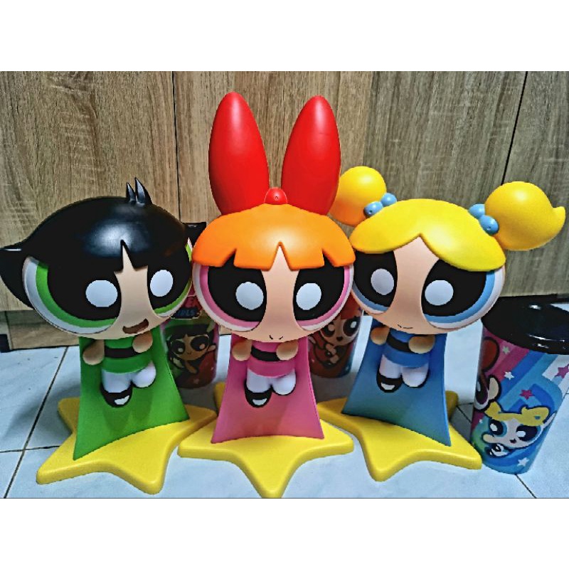 The Powerpuff Girl Bucket Set Major ได้ครบ 3 ตัว