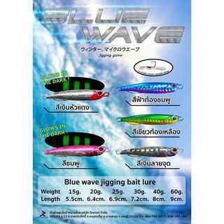 เหยื่อปลอม WINTER Blue wave metal Jigging Fishing Bait Lure