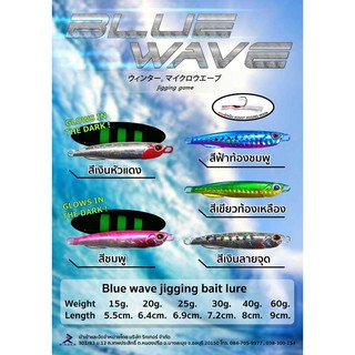 เหยื่อปลอม WINTER Blue wave metal Jigging Fishing Bait Lure