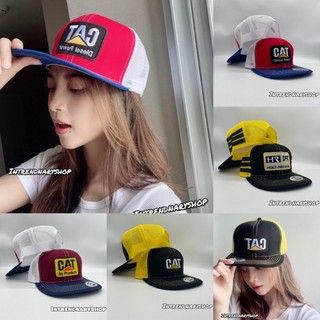 หมวกตาข่าย หมวกวินเทจ โลโก้ CAT Snapback HIPHOP