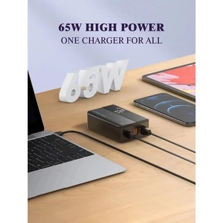 หัวชาร์จเร็ว LDNIO รุ่น A4808Q กำลังไฟ 70W/100W PD Type-C+QC3.0 ช่องชาร์จ C2+USB2 ที่ชาร์จเดสก์ท็อปมือถือได้อย่างรวดเร็ว