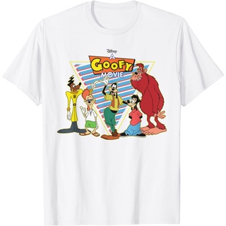 เสื้อยืดผ้าฝ้ายพรีเมี่ยม เสื้อยืด พิมพ์ลายดิสนีย์ A Goofy Movie Crew 90s