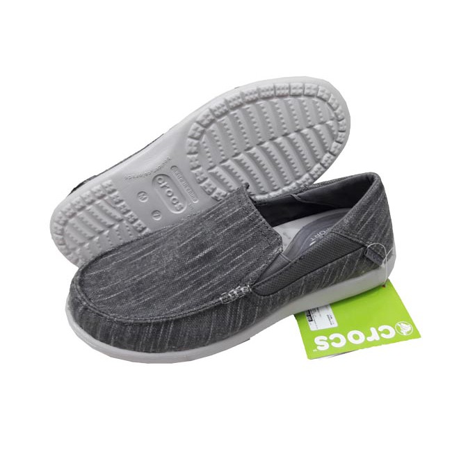 Crocs Santa Cruz II Luxe Slub Slip-On รองเท้าแบบสวม แท้ใหม่ 100%