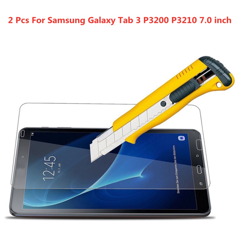 2 ชิ้น 9H แท็บเล็ตป้องกันหน้าจอสําหรับ Samsung Galaxy Tab 3 P3200 P3310 7.0 นิ้วฟิล์มกระจกนิรภัย