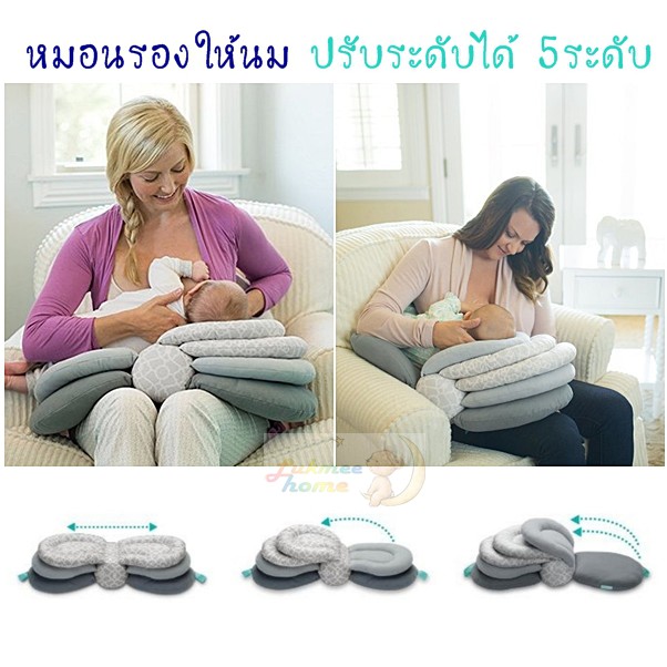 (พร้อมส่ง)หมอนรองให้นม รุ่นใหม่ ปรับระดับได้ JJ OVCE