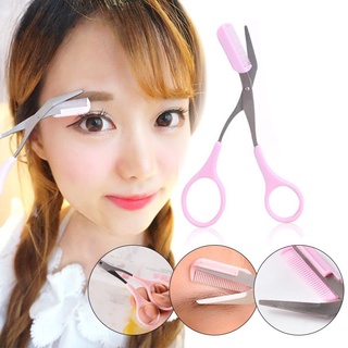 กรรไกรตัดแต่งขนคิ้ว Mini Brow Class Cutting Scissors (สีชมพู)