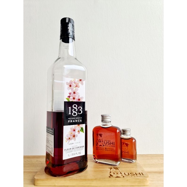 ไซรัปกลิ่นเชอร์รี่บลอสซัม Cherry Blossom [> แบ่งขาย <] แบรนด์ 1883 Syrups made in France