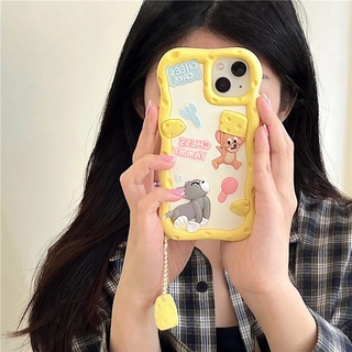 เคสซิลิโคนนิ่ม ลายการ์ตูน Tom and Jerry สําหรับ iPhone 14 13 12 11 Pro Max XS XR X XSMAX