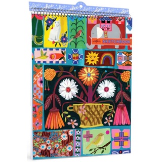 eeBoo Dutch Quilt Sampler Sketchbook สมุดสเก็ตซ์ภาพลายชิ้นผ้านวมสไตล์ดัตช์