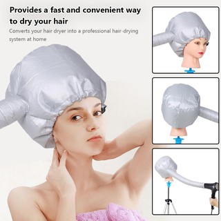 C &amp; R Portable Soft Hair Drying Cap Bonnet Hood Hair Dryer Hat Women Blow Dryer Home Salon Hairdressing Adjustable Hat