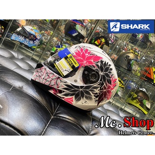 หมวกกันน็อค SHARK รุ่น RIDILL RIDILL 1.2 NELUM KXV EXPORT WHITE BLACK VIOLET