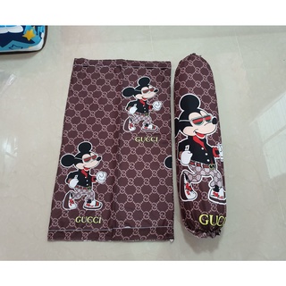 ปลอกหมอนข้าง ลายมิกกี้ใส่แว่นตา (รับปลอกหมอนข้าง1ใบ)ขนาดมาตรฐาน ผ้าCotton สีไม่ตก