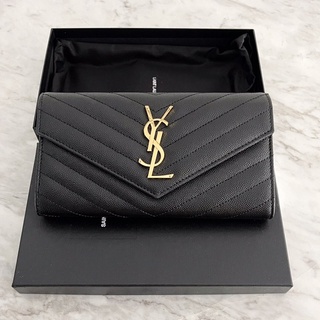 แท้💯New Ysl Flap Wallet