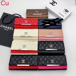 กระเป๋าตังค์ชาแนล Chanel wallet กระเป๋าตังค์พับใบยาว ใส่บัตร