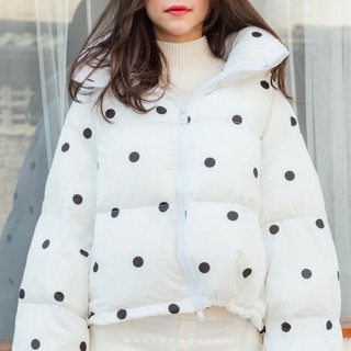 polka dot coats & jackets