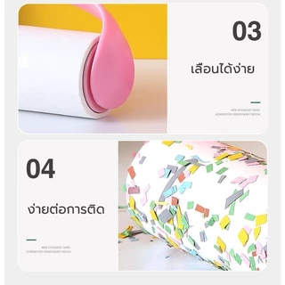 ลูกกลิ้งกำจัดขน เปล รีฟิล ลูกกลิ้งทำความสะอาด ลูกกลิ้งกำจัดขนสีชมพู เก็บขนและเก็บฝุ่น