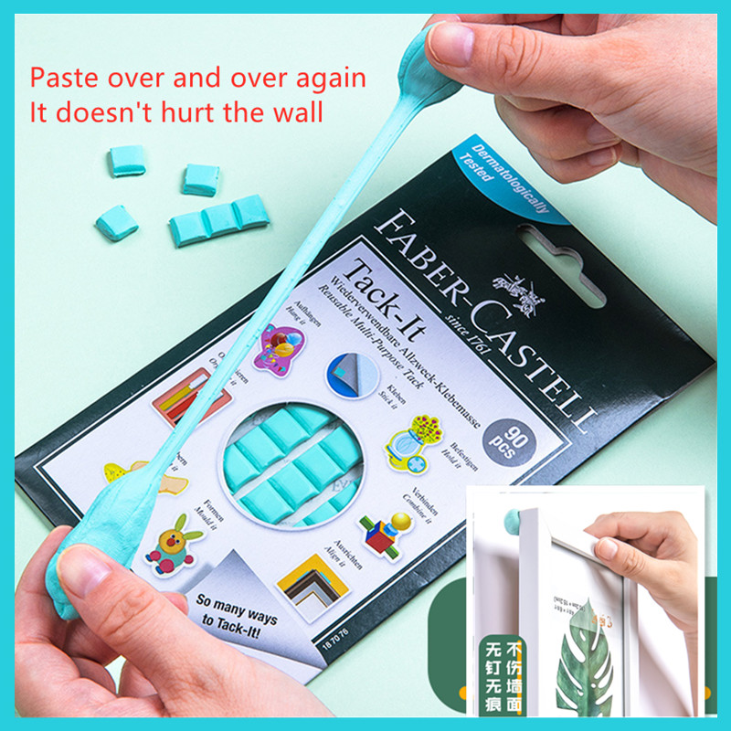 FABER-CASTELL กาวดินแบบใช้ซ้ําได้ กาวดิน ไร้เล็บ Non-mark Clay ไม่เสียหายผนัง Sticky กรอบรูปโปสเตอร์เครื่องประดับ, ฯลฯ
