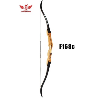 (LH or RH to choose) JUNXING F168c 62" Handmade Wood Adult Archery Recurve Bow American Hunting Target Fishing Take Down