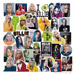 ❉ Billie Eilish Series 06 - Pop Singer Superstar สติ๊กเกอร์ ❉ 50Pcs/Set DIY Fashion Mixed Doodle Decals สติ๊กเกอร์