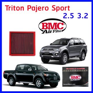 กรองอากาศ BMC Air filter Mitsubishi Pajero Sport Triton แทนของเดิม Made in Italy แท้ มิทซูบิชิ ปาเจโร่ สปอท ไทรทัน