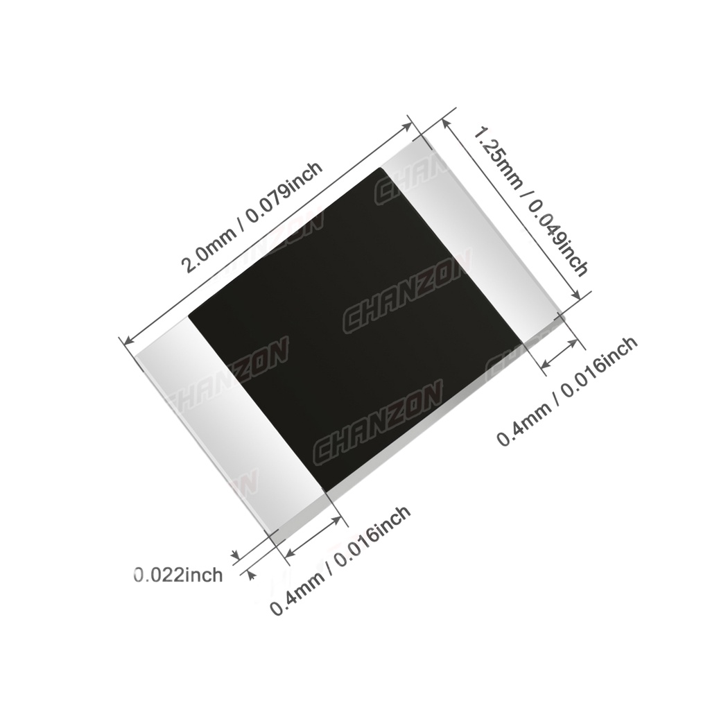 1200 ชิ้น SMD 0805 ตัวต้านทานชุดสารพัน (60 ค่า x 20 ชิ้น) 0ohm 10 เมตรโอห์ม 1/8 วัตต์ 1% ฟิล์มความแม