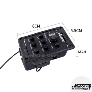 (พร้อมส่ง) ปิ๊กอัพ Fishman Presys+ Onboard Preamp with digital tuner มีจูนเนอร์ในตัว มี2ระบบ เปียโซ่+ระบบไมค์
