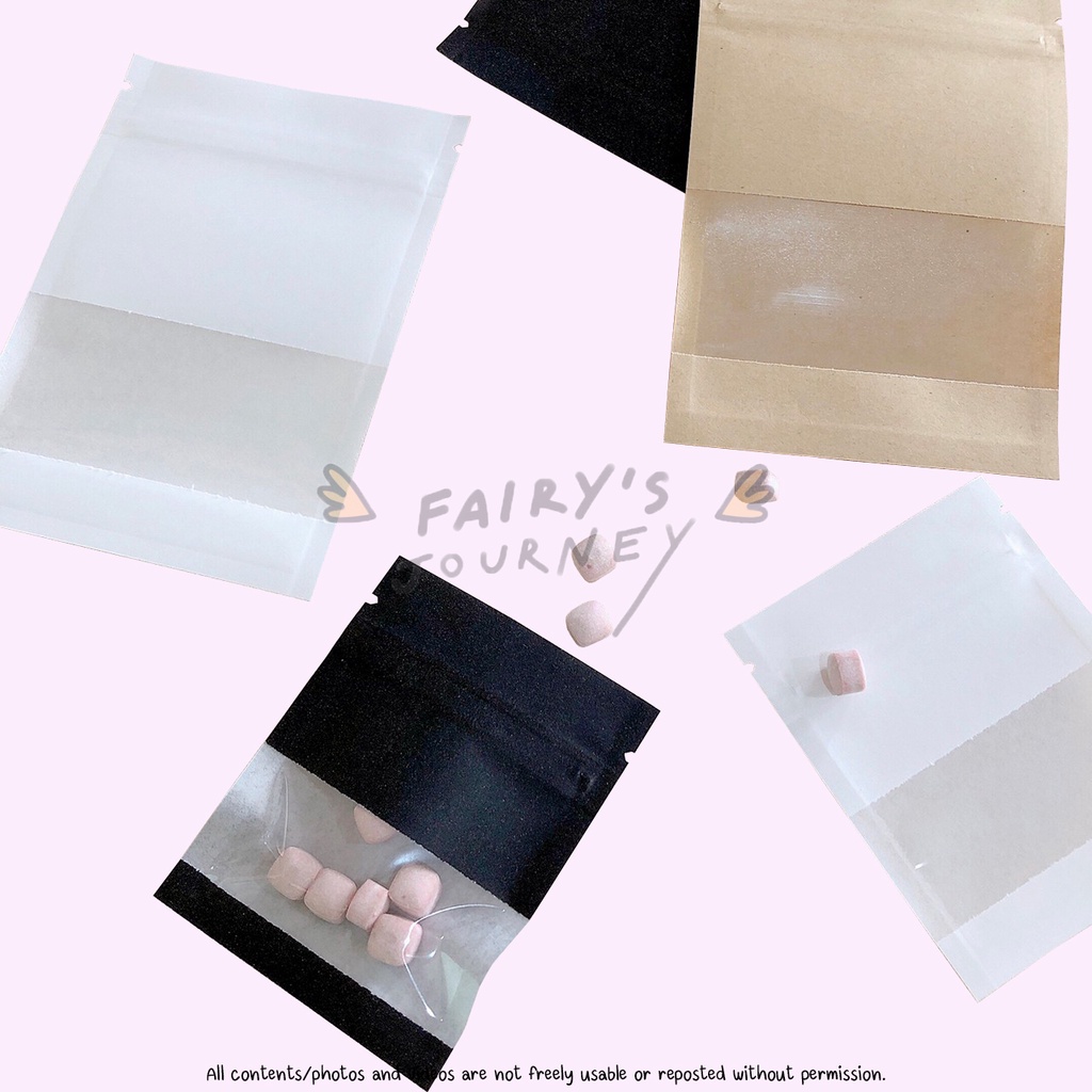 (💖พร้อมส่งในไทย💖) ถุงซิป คราฟท์ ซองอเนกประสงค์ (10 ใบ/แพ็ค)