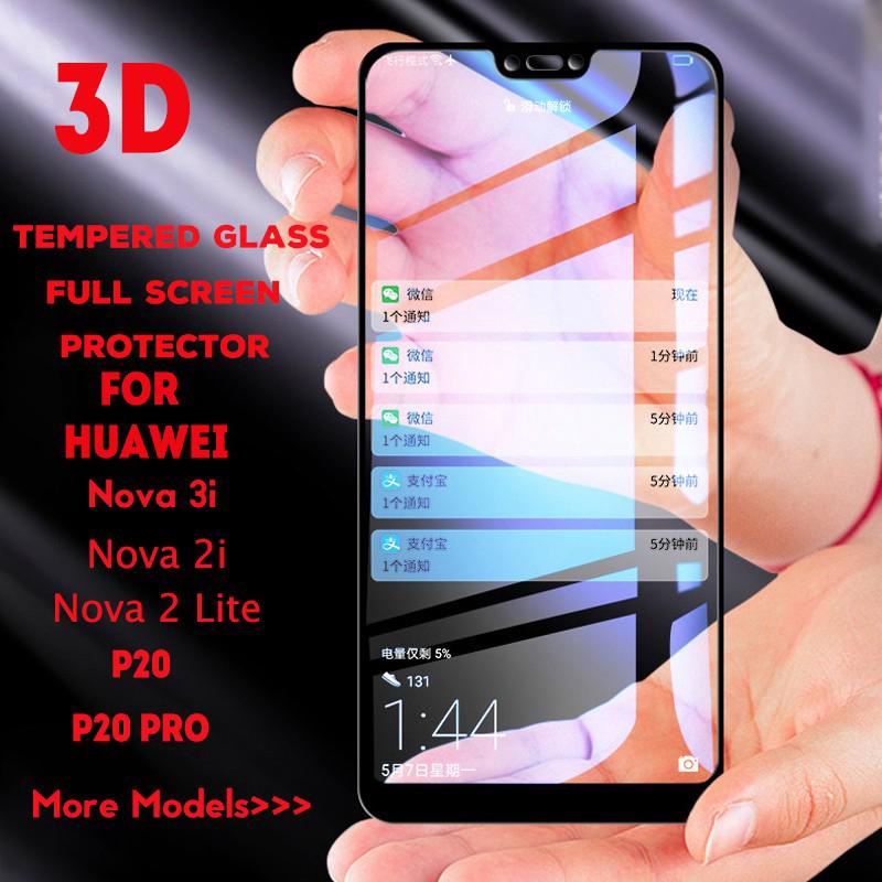 กระจกนิรภัย 3 D สำหรับ Huawei Nova 3i 2 i P 20