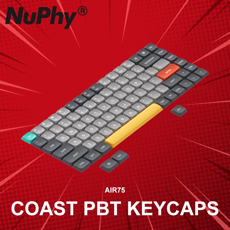 คีย์แคป NuPhy Air75 COAST PBT Keycaps (Twilight)