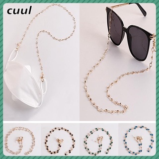  New fashion Rhinestone mask glasses dual-use lanyard color-preserving anti-lost earphone mask chain DCM