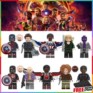 ฟิกเกอร์ Super Hero Minifigures Walker Baron Zemo Captain America Bucky Batroc Battle Star Marvel ขนาดเล็ก XH0313