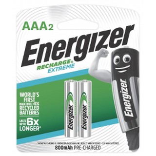 ถ่านชาร์จ 3A(800mAh) Rechargeรุ่น Extreme  Energizer(USA)แท้ มีมอก. Pack2