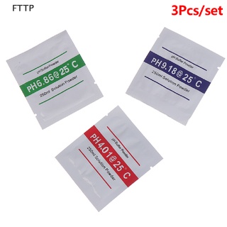 [FTTP] 3Pcs PH Buffer Measure Calibration Solution ph4.00/ 6.86 /9.18 Calibration Point [CODOK]