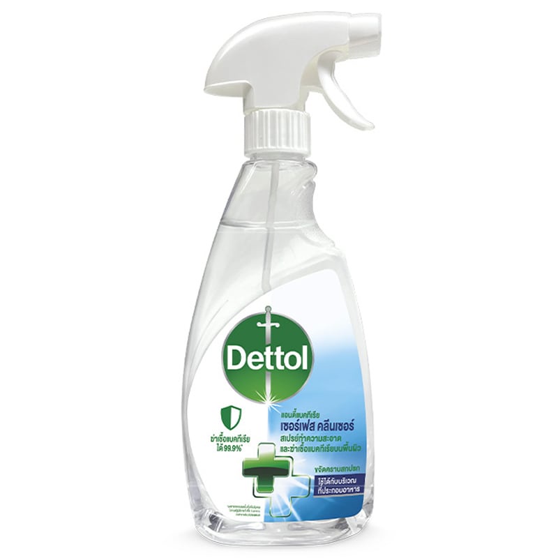 Dettol Surface Cleanser เดทตอล สเปรย์ทำความสะอาด ฆ่าเชื้อแบคทีเรีย บนพื้นผิว ขนาด 500 ml 20875