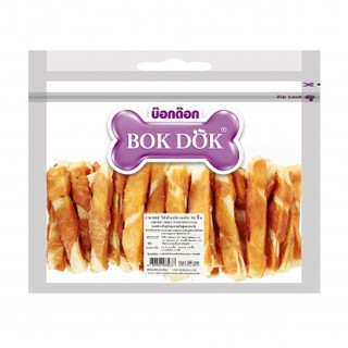 (CK93P)Bok Dok(บ็อกด็อก)ไก่พันปลาแผ่น (30ชิ้น/แพ็ค)(ถุงซิปใส)